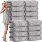 SmoothNovelty 16 Pack Microfiber Bath Towels Bulk 27'' x 60'' Oversized Size by SmoothNovelty