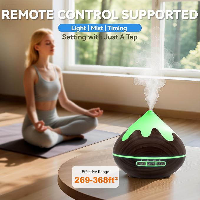 500ML Essential Oil Diffuser, Aromatherapy Diffuser - Image 5