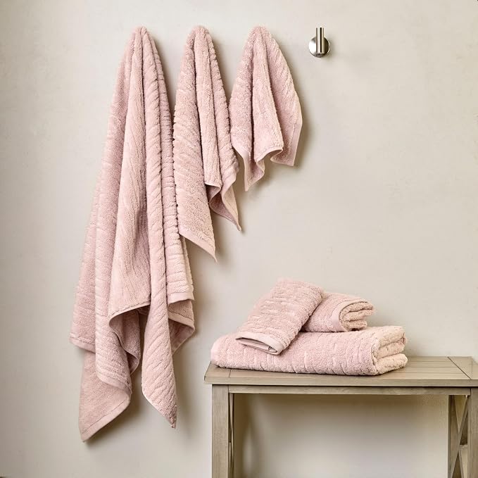 SKL Home CloudSoft 100% Cotton Luxury 4-Piece Washcloth Set, 520 GSM, Ultra - Image 4