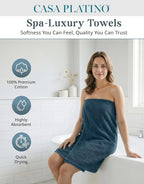 100% Mercerized Cotton Bathroom Towel Sets of 24 - Image 2