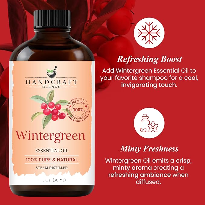 Handcraft Blends Wintergreen Essential Oil – 1 Fl Oz – 100% Pure and Natural – - Image 4