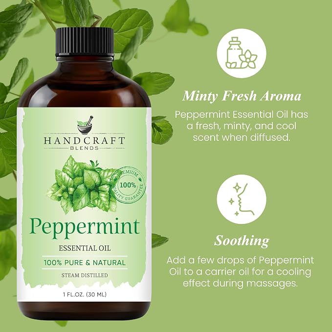 Handcraft Blends Peppermint Essential Oil – 1 Fl Oz – 100% Pure and Natural – - Image 4