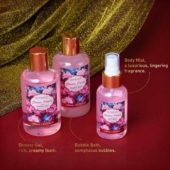 Gifts For Women Gift Basket – 9 Piece Set of ROSE JASMINE Home Spa Set - Image 9