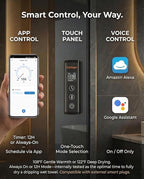 High-Density Foldable Heated Towel Rack, Smart Dual-Zone App/Voice Control - Image 5