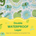 Years calm Kids Shower Cap, Waterproof Reusable Cartoon Bath Cap - Image 3
