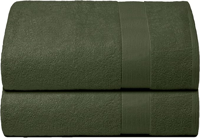 Belizzi Home Premium Cotton Oversized 2 Pack Bath Sheet 35x70-100% Pure Cotton by Unknown