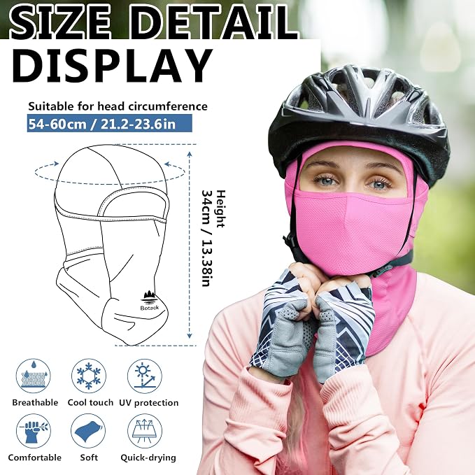 Balaclava Face Mask Sun UV Protection Breathable Full Head Mask - Image 6