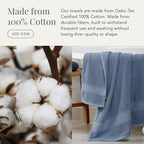 NY Loft 100% Cotton 2 Pack Bath Sheet Towel Set | Extra Large Oversize Bath - Image 3