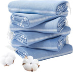 Genovega 6 Packs Oversized Turkish Beach Bath Towel Set Bulk 74"x38" Extra by genovega