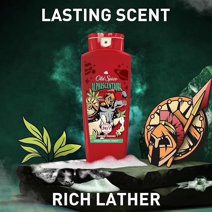 Old Spice Cleansing Body Wash for Men, 3X Defense, 24/7 Shower Fresh - Image 7