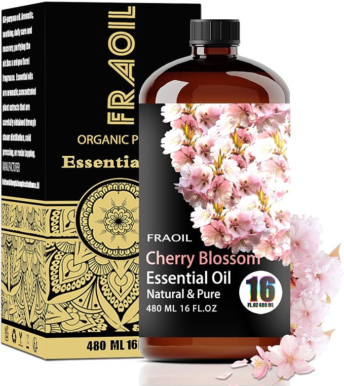 Cherry Blossom Essential Oil, Cherry Blossom Oil 16 Fl Oz 480 ML by FRAOILESSENTIALOIL