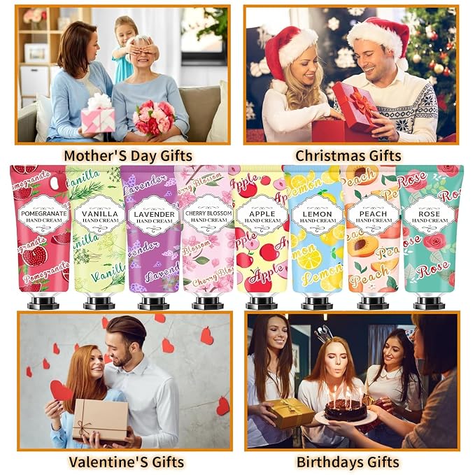 8 Pack Hand Cream Gift Set, Mothers Day Gifts - Image 4
