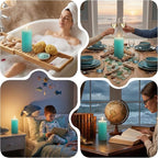 Ocean Breeze Scented Pillar Candle - Image 6
