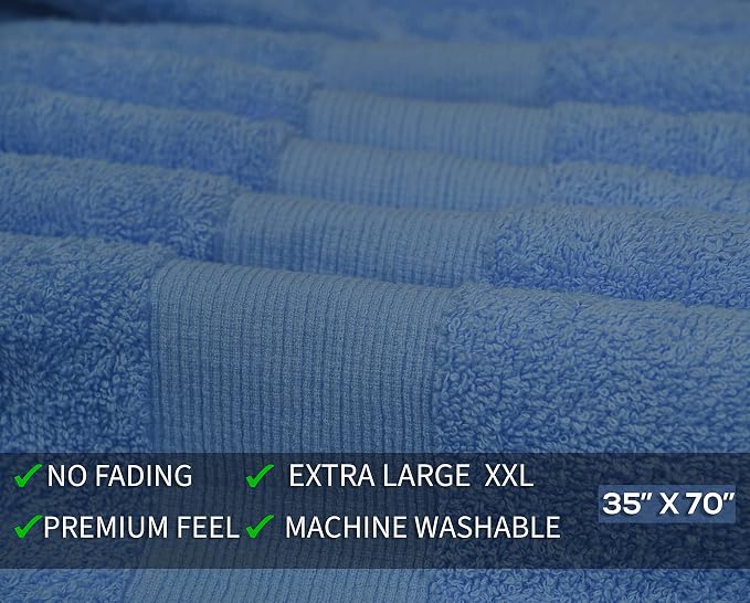 Softolle 100% Cotton Luxury Bath Sheets - Image 4