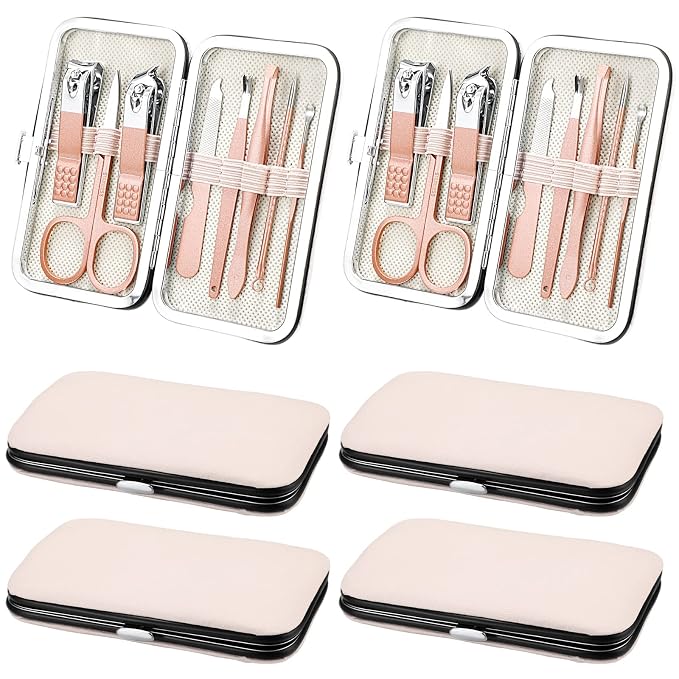 Hanaive 6 Set Manicure Set 48 Pcs Nail Clippers Pedicure Kit Gift by Hanaive