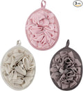 Boao 3 Pcs Bath Shower Pouf Sponge Mesh Pouf Shower Ball Exfoliating Body by Boao