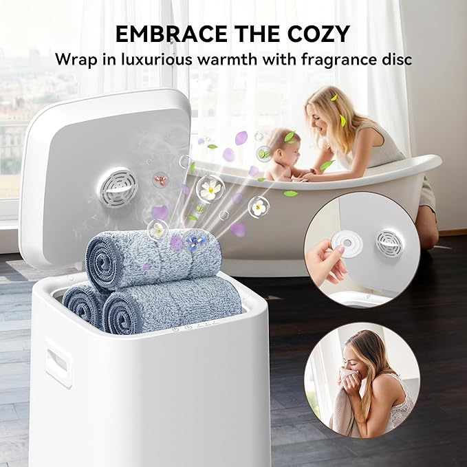 Large Towel Warmer for Bathroom, Unlimited Heating Heated Towel Warmers Bucket - Image 4