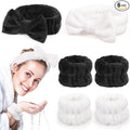 Spa Headbands for Women with Wristband Set: Facial Makeup Headbands for Girls & by EZIGO