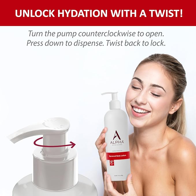 Alpha Skin Care Revitalizing Body Lotion, 12% Glycolic AHA, Simple & Effective - Image 9