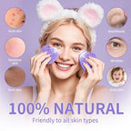 100-Count Compressed Facial Sponges, Heart Shape Face Sponge - Image 4
