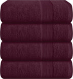 Belizzi Home 4 Pack Bath Towel Set 27x54, 100% Ring Spun Cotton, Ultra Soft by Unknown