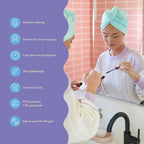 Turbie Twist 4-Pack Microfiber Hair Towel - Image 2