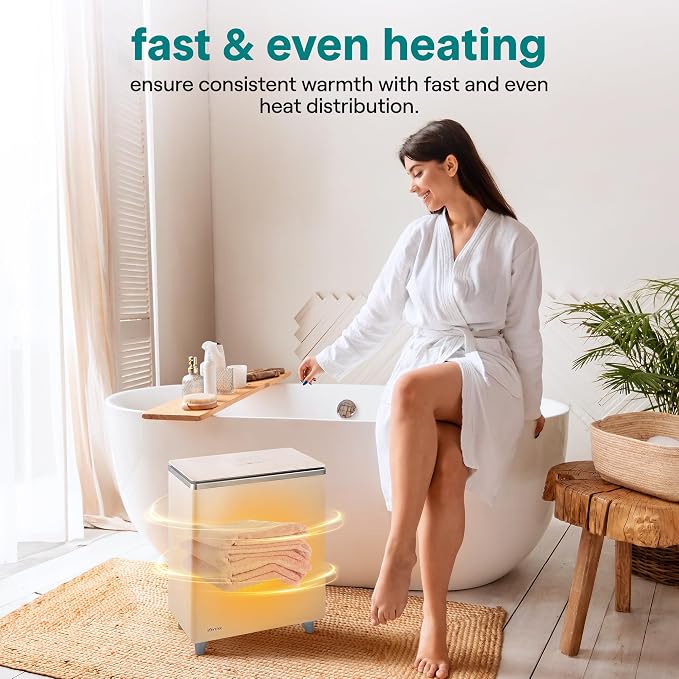 SereneLife Luxury Rectangle Towel Warmer - Image 5