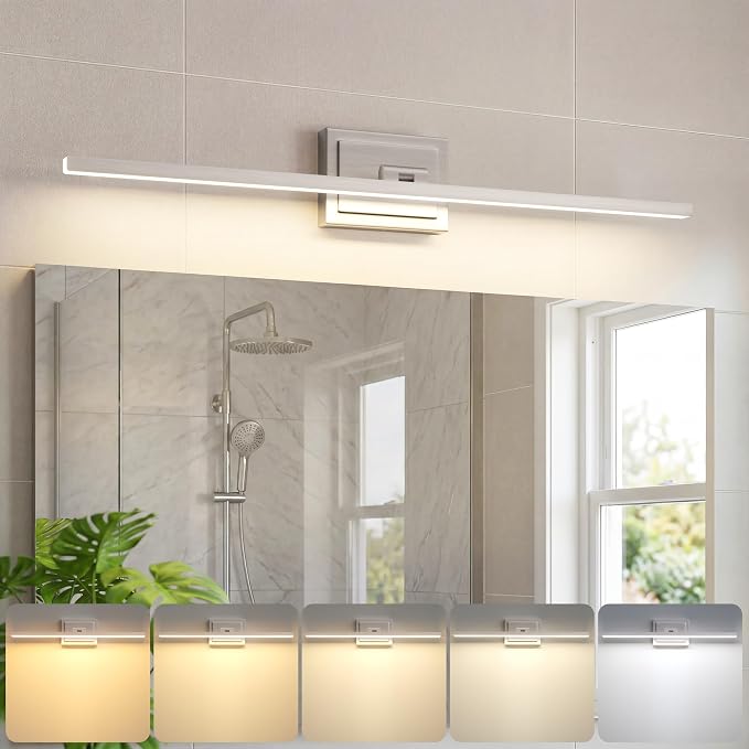 VOLISUN Modern Bathroom Vanity Light 31.5 inch, 18W Dimmable 5CCT Led Bathroom by VOLISUN
