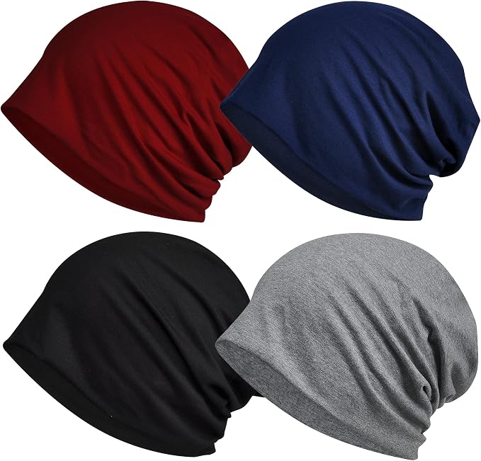 Women's Summer Beanie for Men Hat Boho Hats Adult Dwarf Hats Chemo Cap Cancer by Ababalaya