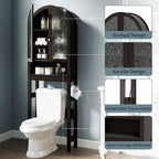 Over The Toilet Storage Cabinet, Arched Bathroom Organizer and Storage - Image 6
