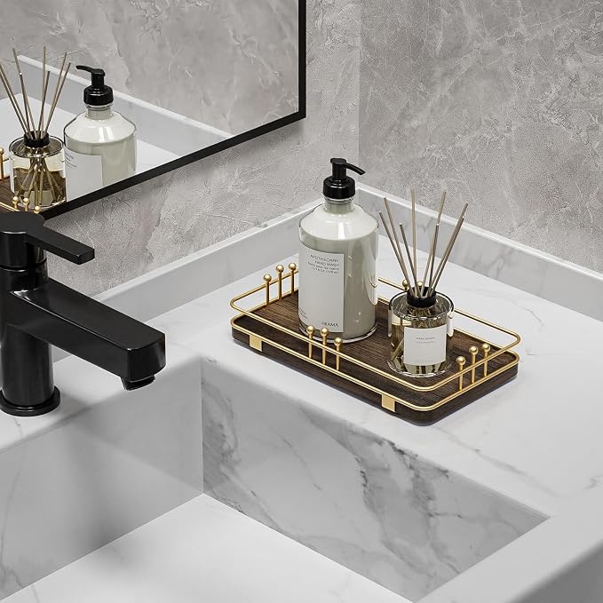 Bathroom Vanity Tray for Toiletries Makeup Perfume Candle Toilet Tank, Kitchen - Image 4