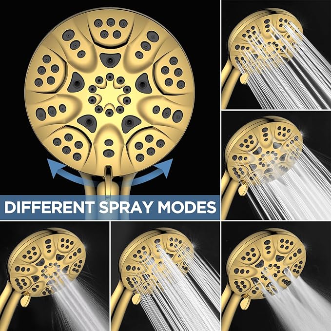 6-Mode High Pressure Handheld Shower Head Set, Consumer Reports Recommended - Image 3
