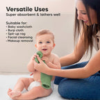 6-Pack Baby Washcloths – Soft Absorbent Viscose from Bamboo Washcloths - Image 6