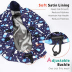 2 Pack Satin Lined Bouffant Scrub Caps - Image 3