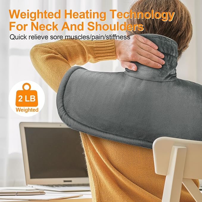 Heating Pad for Neck and Shoulders and Back, Mothers Day Gifts for Mom Wife - Image 2