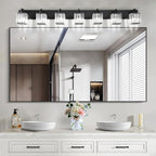 Aipsun Black Vanity Light Crystal Bathroom Lighting Fixtures Modern Bathroom - Image 9