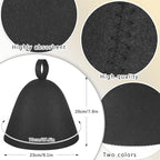 JaGely Sauna Hat for Men Women Sauna Hat Vaporarium Cap Russian Banya Cap for - Image 2