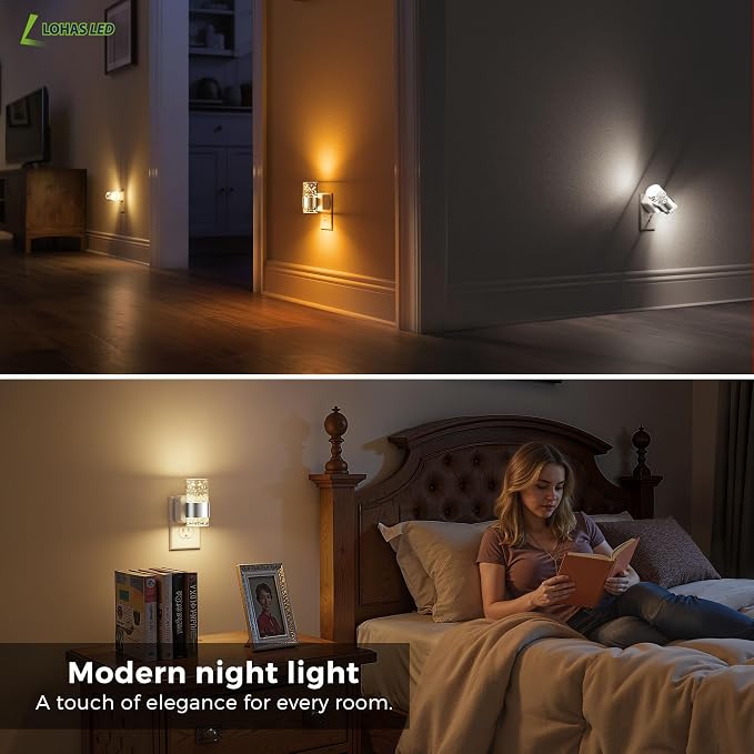 L LOHAS LED Night Lights Plug into Wall, Dimmable Night Light - Image 7