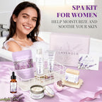 Gifts for Women, Lavender Bath and Body Gift Basket Relaxing Spa Self Care Gift - Image 7