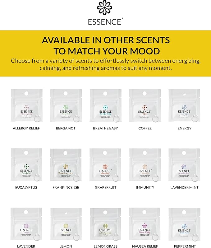 Essence Wearable Aromatherapy Nasal Diffuser – Lemon Essential Oil Nose Ring - Image 7