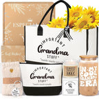 iAOVUEBY Mothers Day Gifts for Grandma, Birthday Gifts for Grandma, 16 Oz Glass by iAOVUEBY