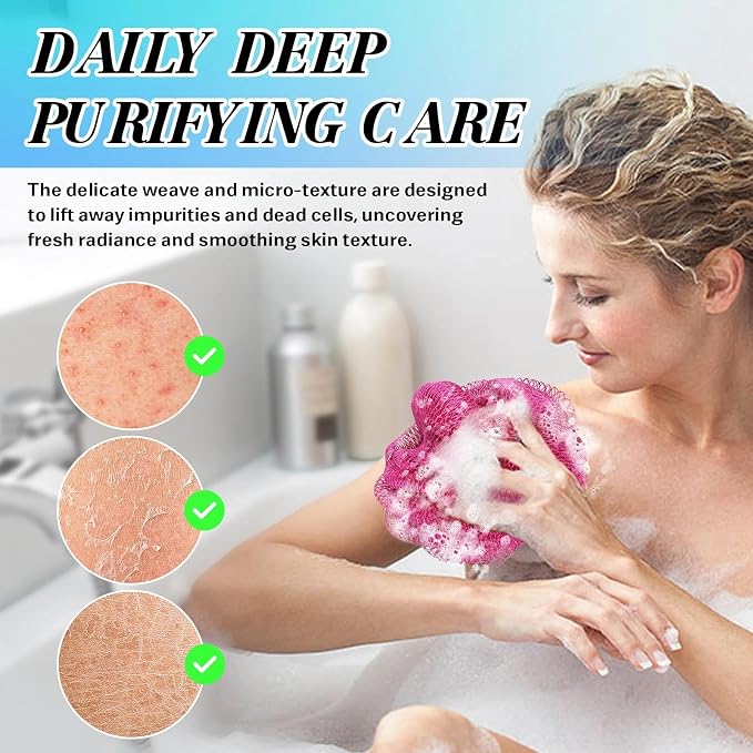 African Net Sponge Authentic Exfoliating Body Scrubber - Image 5