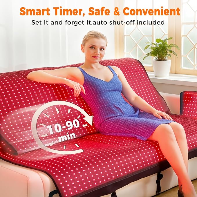 LITDUCK Body Red Light Therapy Mat, Eligible Red Light Therapy Blanket - Image 6