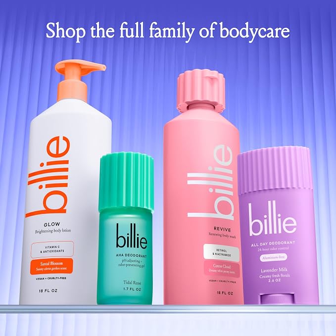 Billie Reviving and Renewing Women's Body Wash, 18 fl oz, Cotton Cloud Scent - Image 7