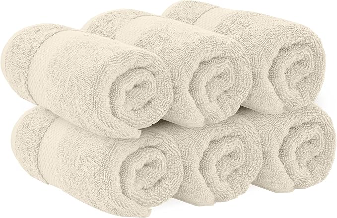 White Classic Luxury Ivory Hand Towels - Image 3