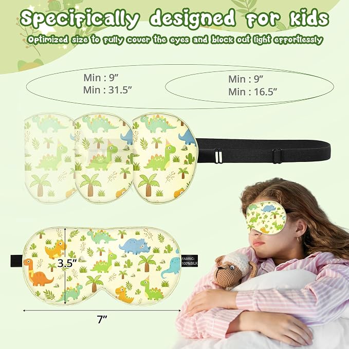 Kids Sleep Mask Eye Cover: 100% Real Natural Pure Silk Eye Mask - Image 4