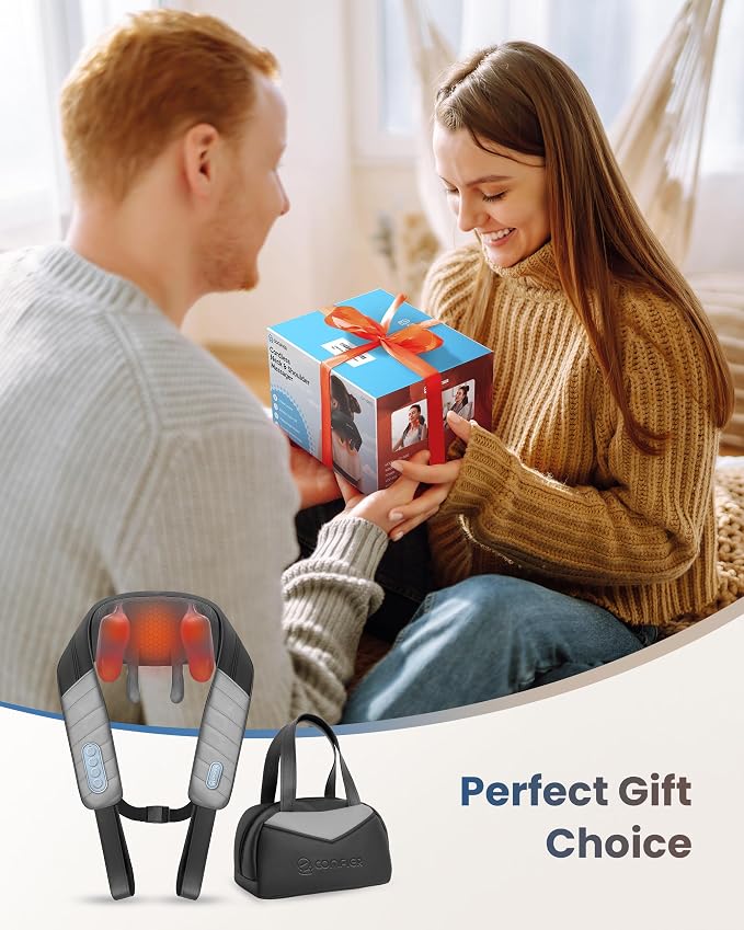 COMFIER 4D Neck Massager for Pain Relief Deep Tissue, Hands-Free Massager for - Image 2