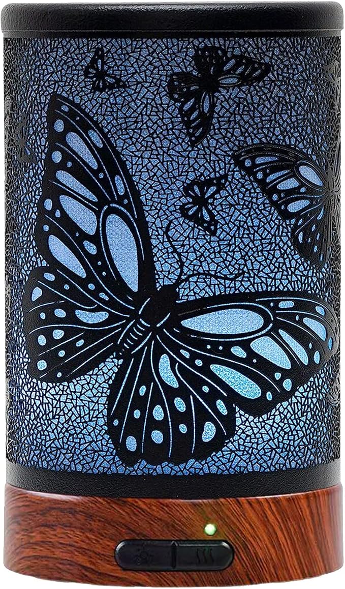 EQUSUPRO Essential Oil Diffuser 150ml Black Metal Aromatherapy Oil Diffuser by EQUSUPRO