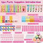 144 PCS Spa Party Supplies for Women, Spa Party Favors Include Face Masks - Image 2
