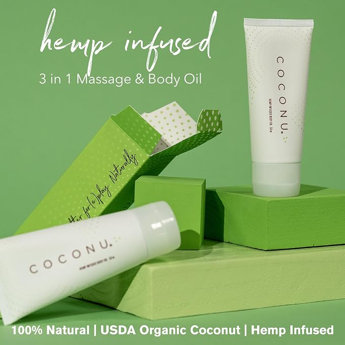 Coconu Hemp Infused Moisturizing Oil | Organic Coconut Oil Formula | Nourishing - Image 2